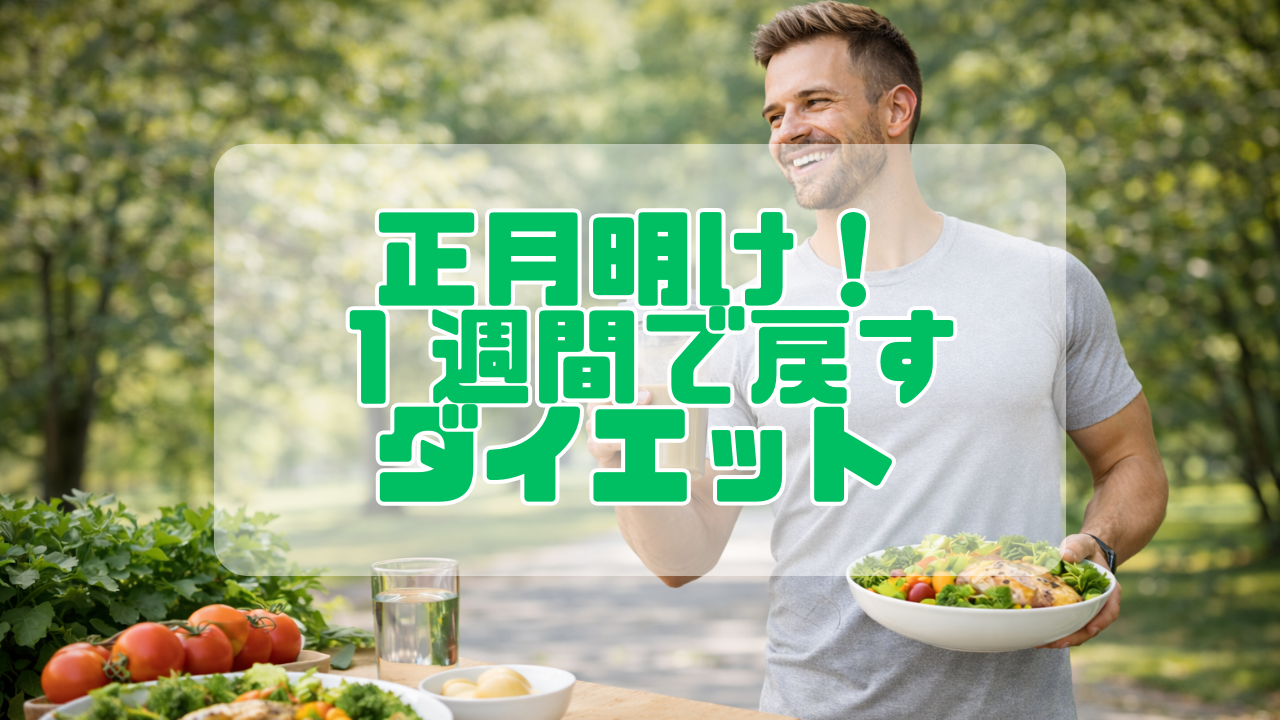 正月明け1週間で戻すダイエット｜食事だけでOK